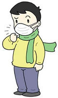 インフルエンザ・マスク着用・ウィルス感染・感染予防